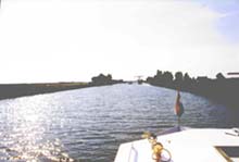 Unterwegs auf einem Kanal